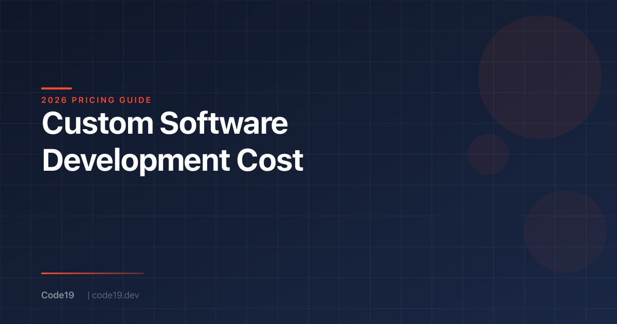 How Much Does Custom Software Development Cost in 2026?